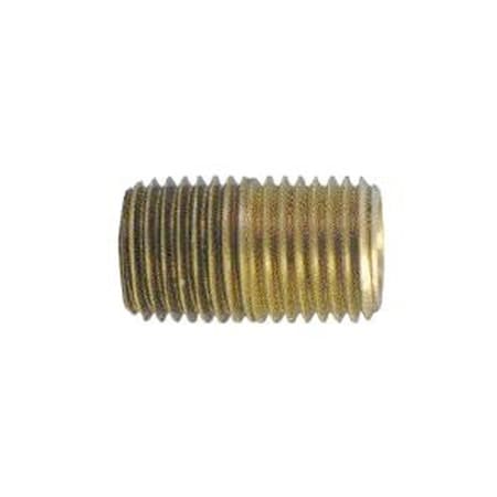 Coilhose Pneumatics Brass Close Nipple, 3/8in NLC06